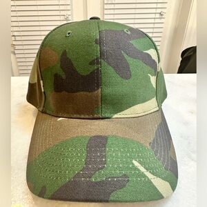 Woodland Unique ROTHCO Camouflage Design Panel Cap with Velcro Adjustable Strap